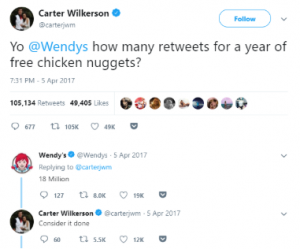 Wendy's chicken nugget challenge